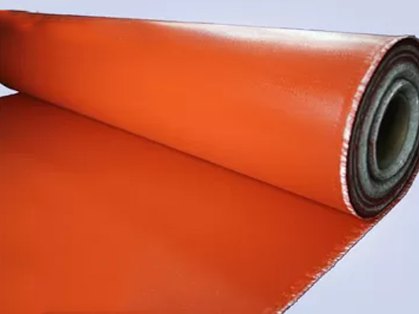 耐高温红色硅胶涂层硅橡胶防火布
