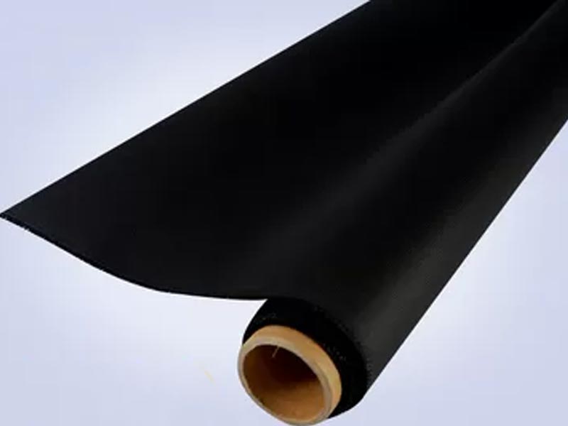 黑色聚氨酯涂层防火帘织物